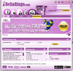 Bella bingos hemsida
